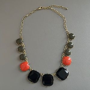 Beaded Gold Chain Statement Neckace